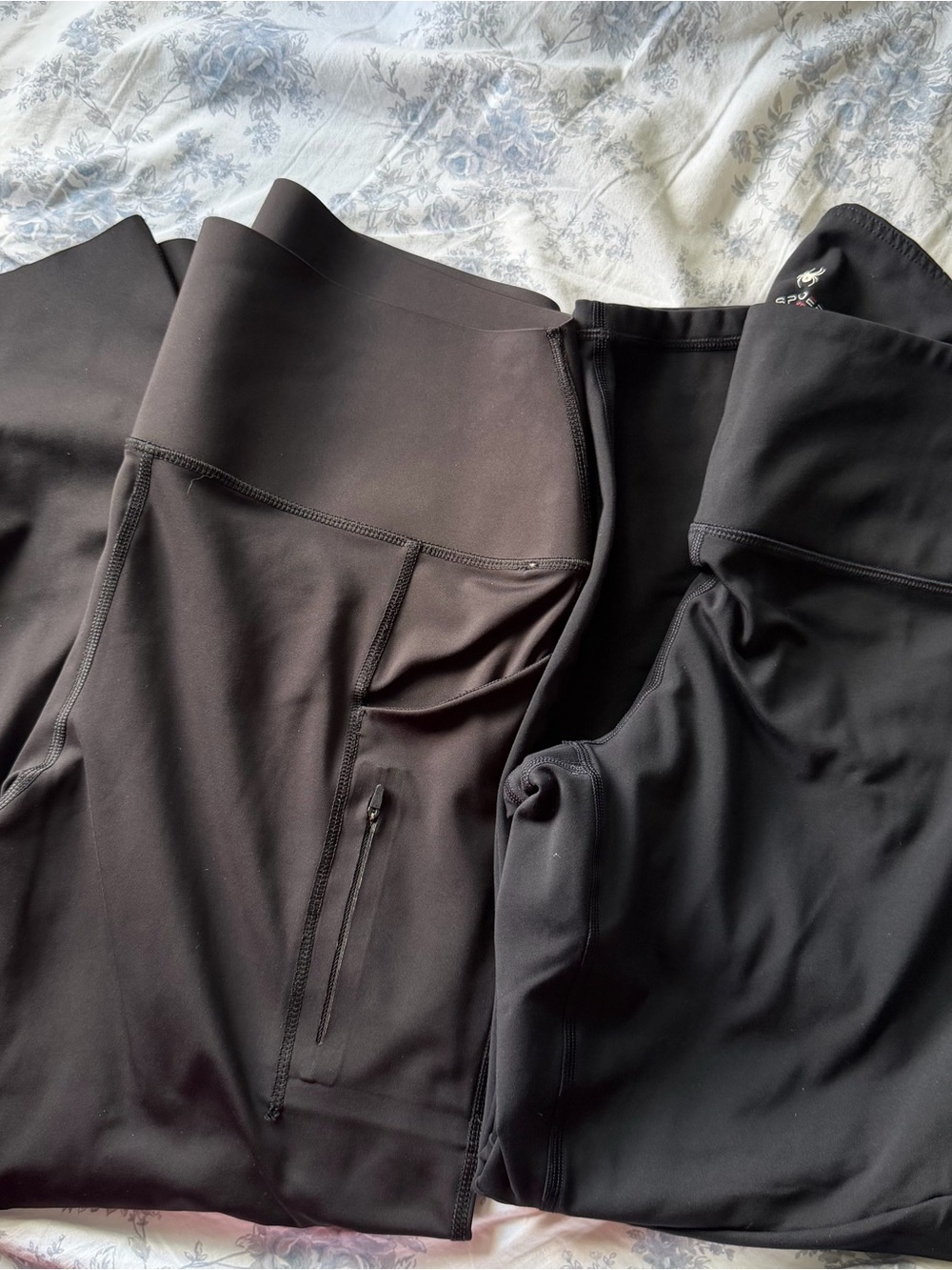 Spyder Womens leggings with Zippered Pocket 2-pairs!